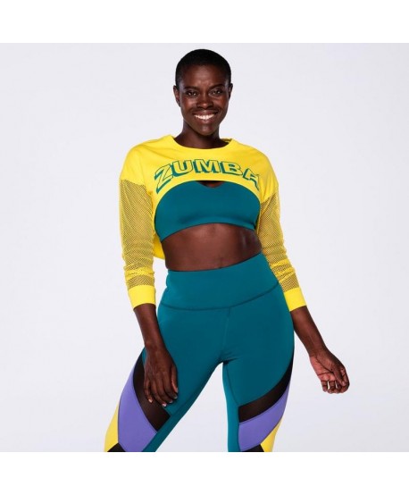 Zumba In Motion Long Sleeve Crop Top