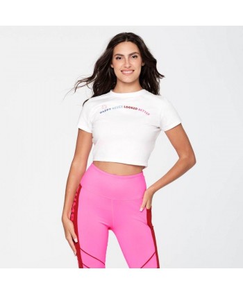 Zumba Happy Fitted Crop Top...