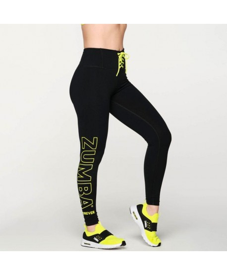 Zumba Forever Laced Up High Waisted Ankle Leggings (Pedido Especial)