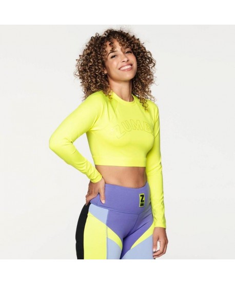 Zumba Forever Long Sleeve Crop Top (Pedido Especial)