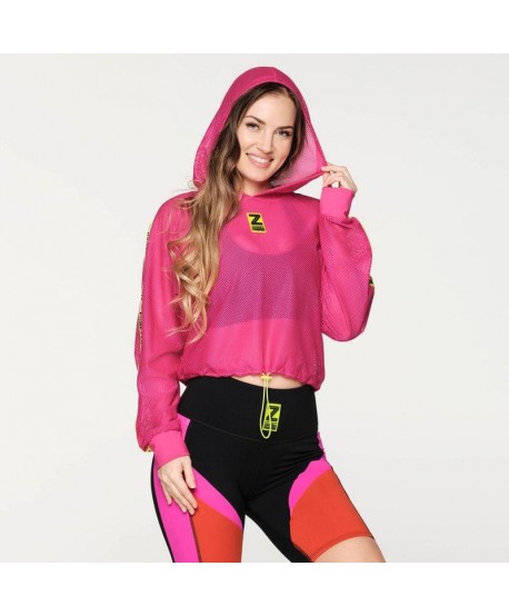 Zumba Forever Mesh Crop Hoodie (Pedido Especial)