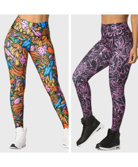 Zumba Tropics High Waisted Ankle Leggings (Pedido Especial)