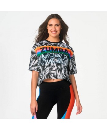 Zumba Tropics Mesh Crop Top...