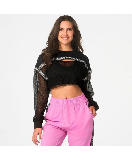 Destination Zumba Long Sleeve Crop Top (Pedido Especial)