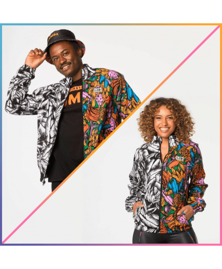 Zumba Tropics High Neck Zip-Up Jacket (Pedido Especial)