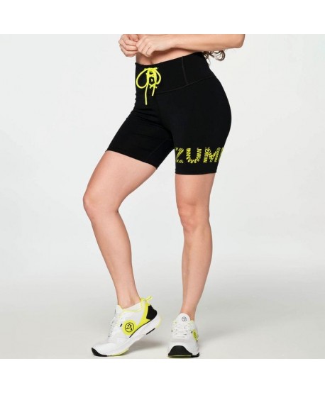 Zumba Happy Laced Up Waistband Biker Shorts (Pedido Especial)