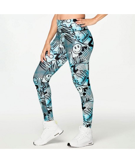 Zumba Happy And Fun High Waisted Ankle Leggings (Pedido Especial)