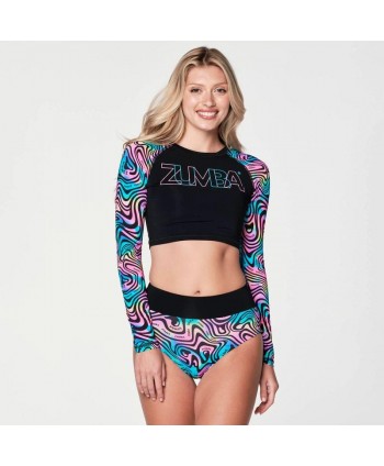 Zumba Swim Long Sleeve Crop...