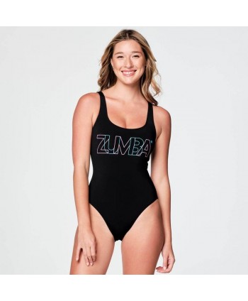 Zumba Swim Solid One-Piece