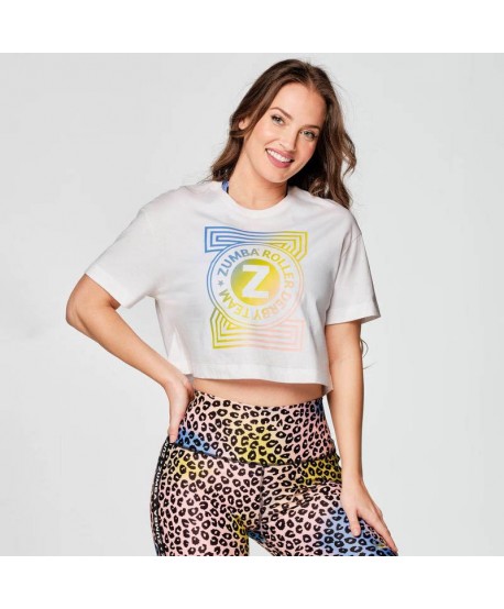 Zumba Roller Derby Team Crop Tee (Pedido Especial)