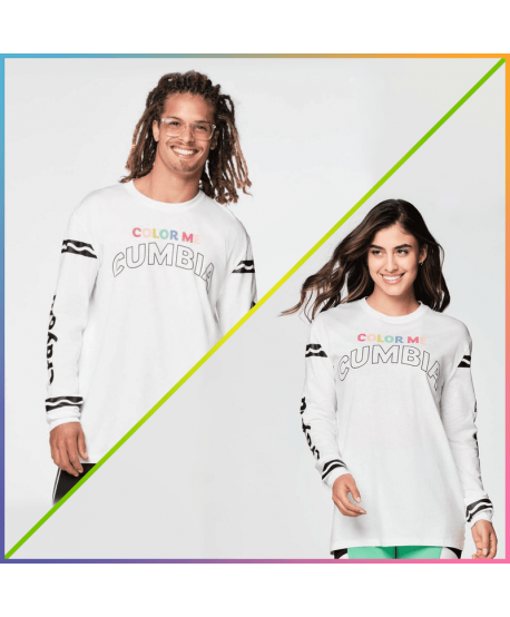 Zumba X Crayola Color Me Cumbia Long Sleeve Tee (Pedido Especial)