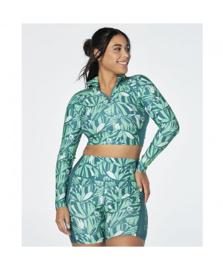 Zumba Butterfly Long Sleeve Crop Top (Pedido Especial)