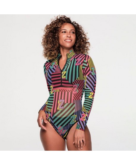 ZW Varsity Long Sleeve Mesh Bodysuit (Pedido Especial)