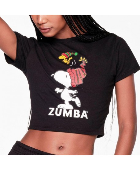 Zumba X Peanuts Fitted Crop Top