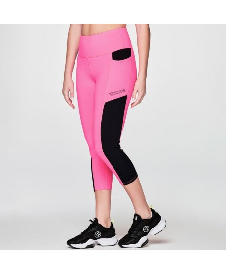 Zumba Electric Bright High Waisted Crop Leggings (Pedido Especial)