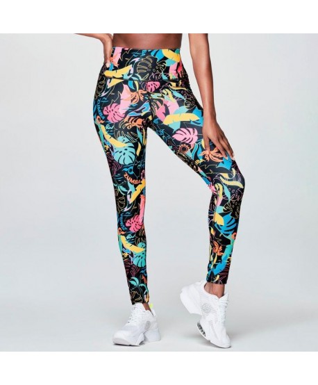 Zumba Palm Party High Waisted Ankle Legging