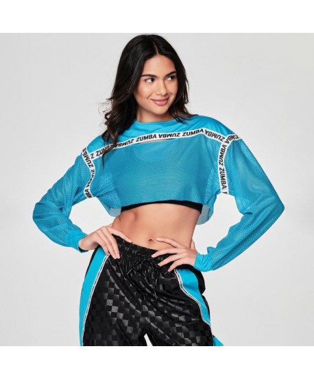 Zumba Paradise Long Sleeve Crop Top (Pedido Especial)