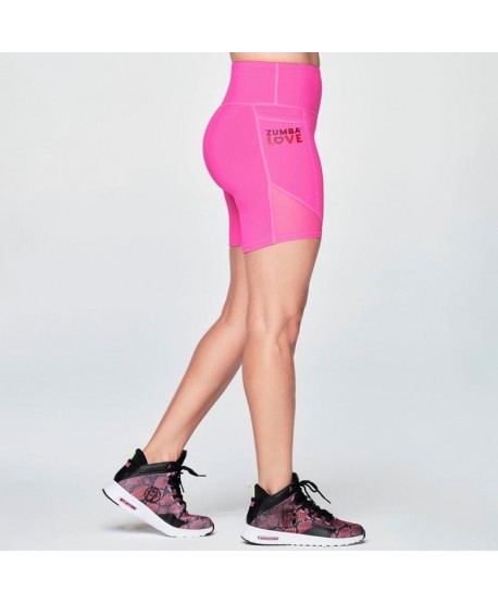 Zumba Glossin' High Waisted Biker Shorts (Pedido Especial)