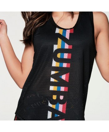 Retro Zumba Mesh Tank...