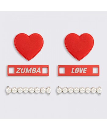 Zumba Heart Shoe Charms 6PK...