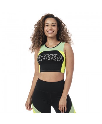 Zumba Mesh Crop Tank