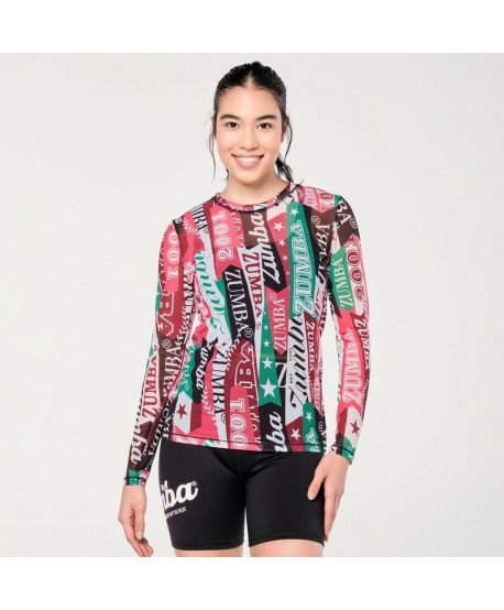 Zumba Prep Long Sleeve Mesh Top (Pedido Especial)