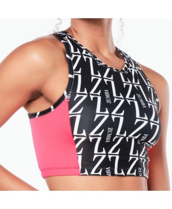 Zumba Prep High Neck Crop Tank