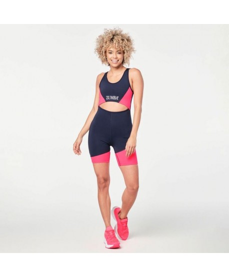 Zumba Prep Biker Bodysuit With Open Back (Pedido Especial)