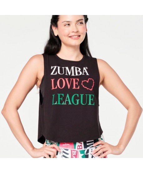 Zumba Prep Crop Round Hem Muscle Tank