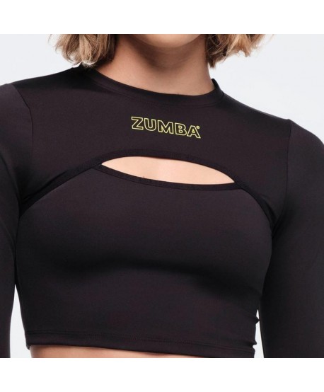 Funscape Long Sleeve Crew Neck Crop Top (Pedido Especial)