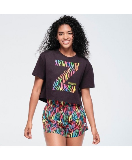 Funscape Crew Neck Crop Top