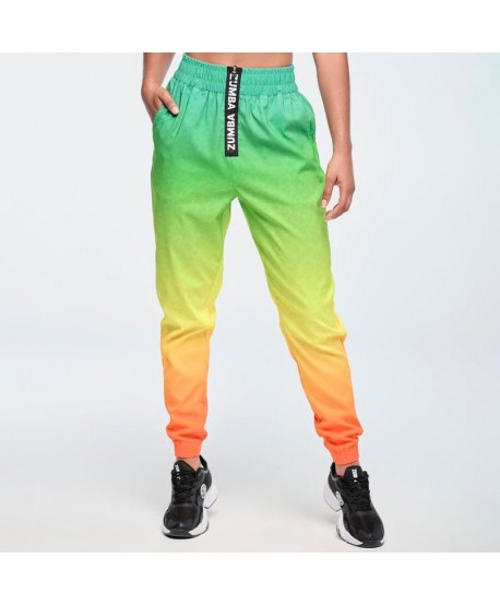 Funscape High Waisted Zip Front Track Pants