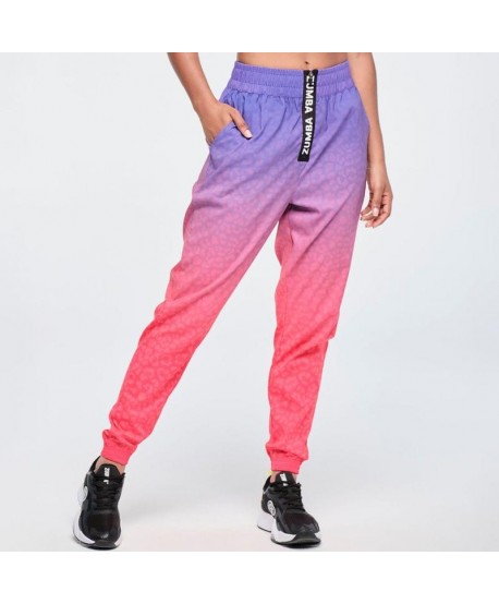 Funscape High Waisted Zip Front Track Pants