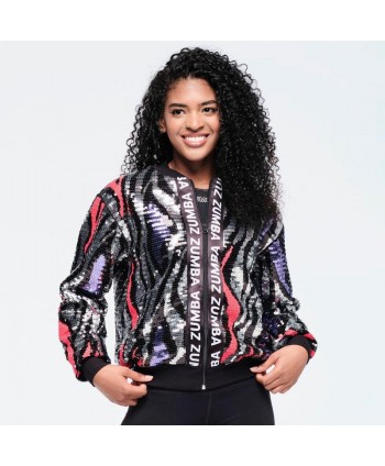 Funscape Sequin Bomber Jacket