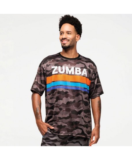 Zumba Explore Men's Mesh Crew Neck Tee