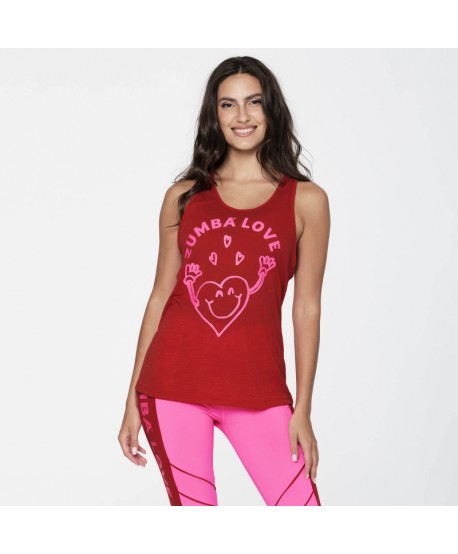 Zumba Love Twisted Back Tank