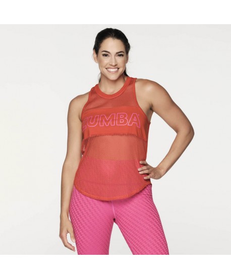 Zumba Forever High Neck Mesh Tank