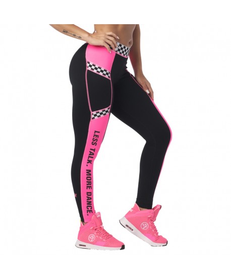 Less Talk More Dance Printed Ankle Leggings