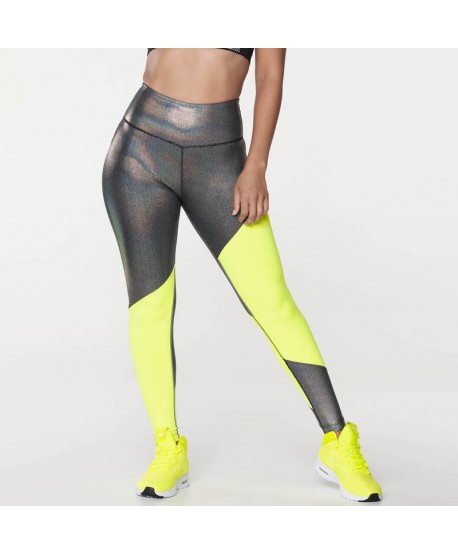 Zumba Futuristic High Waisted Ankle Leggings