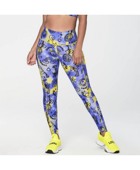 Zumba Happy High Waisted Ankle Leggings